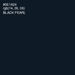 #0E1A24 - Black Pearl Color Image